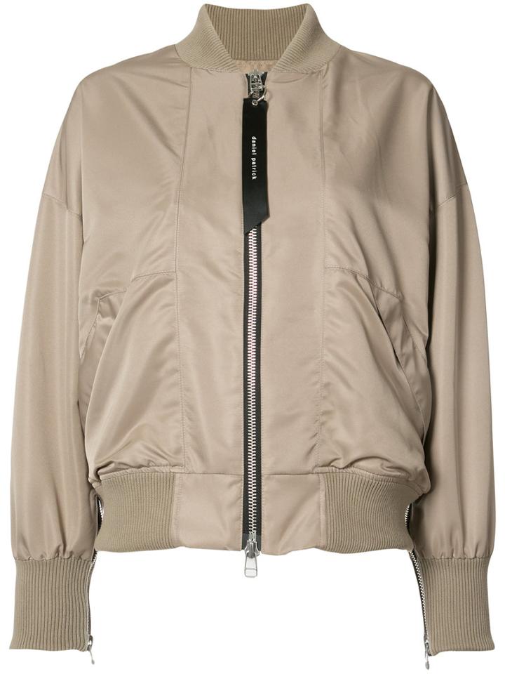 Daniel Patrick - 'heroine Ii' Bomber Jacket - Women - Polyester - M, Nude/neutrals, Polyester