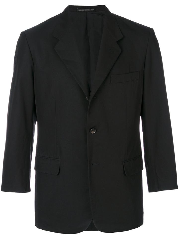 Yohji Yamamoto Vintage Single Breasted Blazer - Black