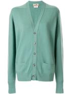 Hermès Pre-owned Cashmere Relaxed Cardigan - Green