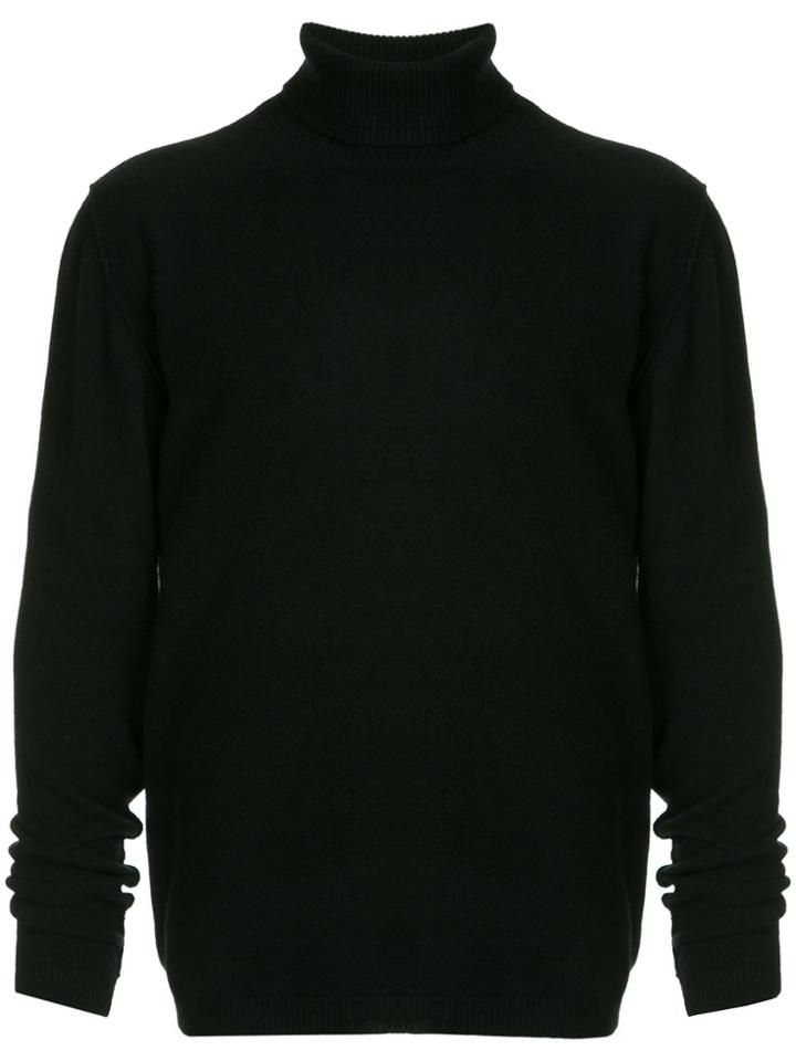 Isabel Benenato Fine Knit Turtleneck Sweater - Black