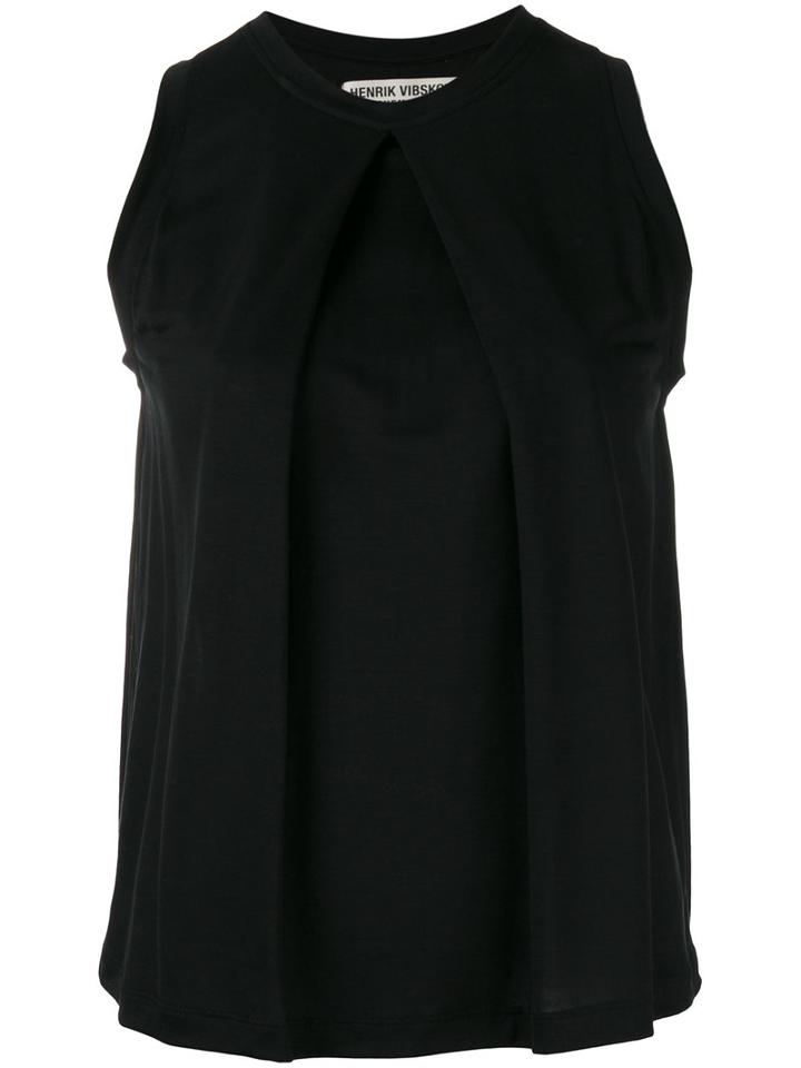 Henrik Vibskov - 'pine' Top - Women - Tencel - L, Women's, Black, Tencel