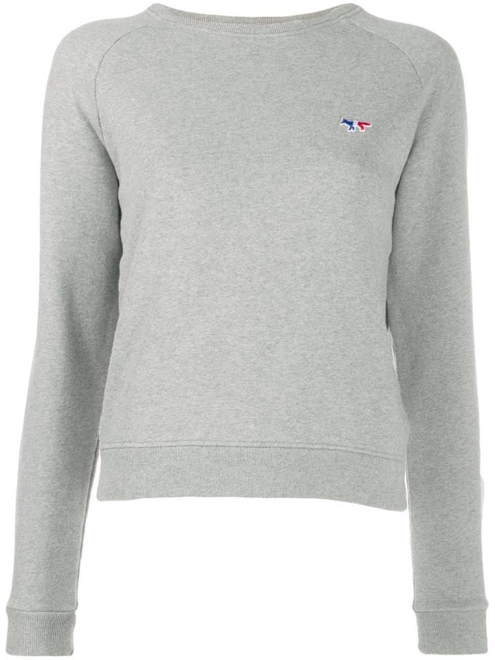 Maison Kitsuné Tricolour Fox Patch Sweatshirt - Grey