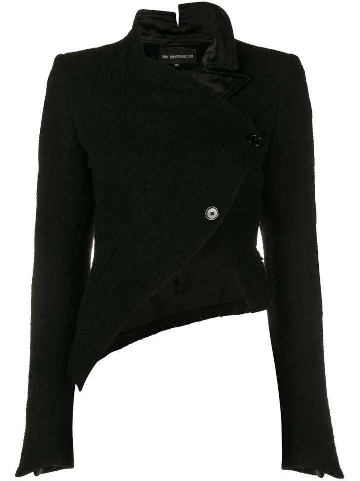 Ann Demeulemeester Asymmetric Jacket, Women's, Size: 38, Black, Cotton/nylon/wool