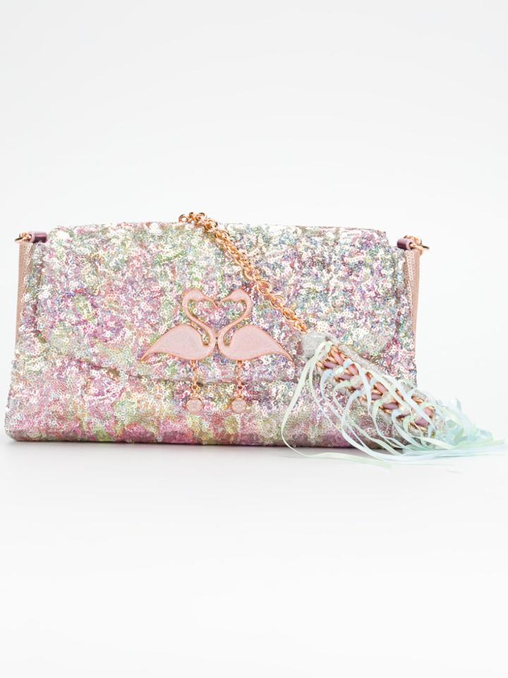 Sophia Webster Embellished Flamingo Bag - Multicolour