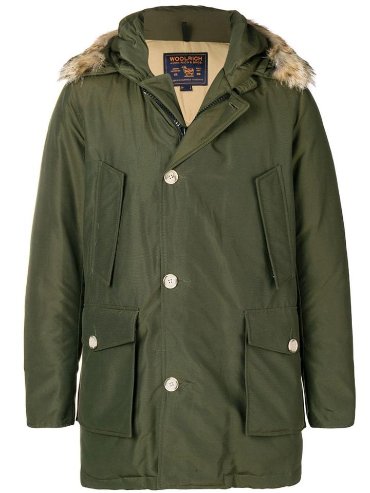 Woolrich Short Parka - Green