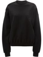 Jw Anderson Oversized Cold Shoulder Sweatshirt - Black