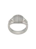 Tom Wood Link Signet Ring - Silver