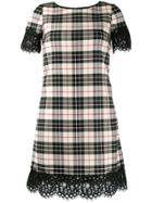 Twin-set Tartan Print T-shirt Dress - Neutrals