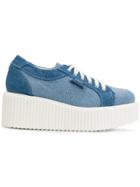 Karl Lagerfeld Kreeper Lace-up Sneakers - Blue