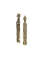 Oscar De La Renta Cascading Clip-on Earrings