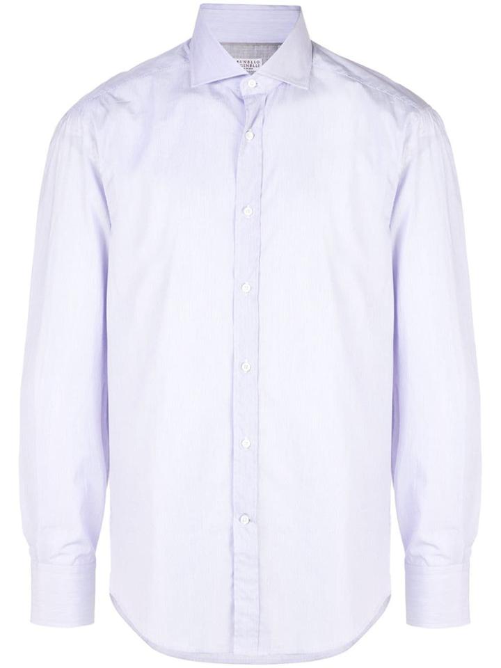 Brunello Cucinelli Classic Plain Shirt - Purple