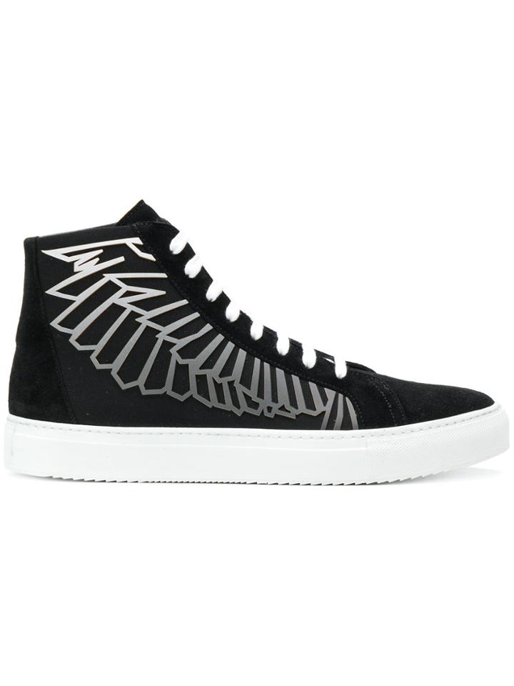 Marcelo Burlon County Of Milan Angel Wings Hi-top Sneakers - Black