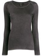 Avant Toi Fitted Knitted Top - Grey