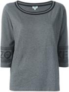 Kenzo Scoop Neck T-shirt, Women's, Size: Medium, Grey, Cotton