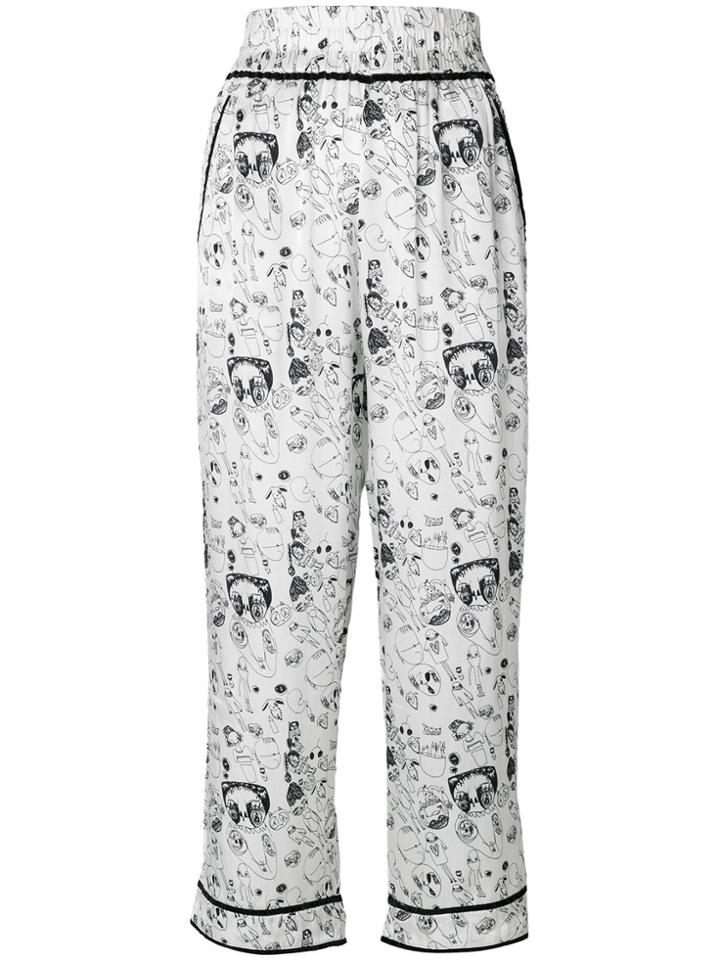 Shrimps Gordon Cropped Trousers - White