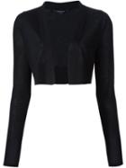 Derek Lam Bolero Cardigan, Women's, Size: Small, Black, Silk/cashmere