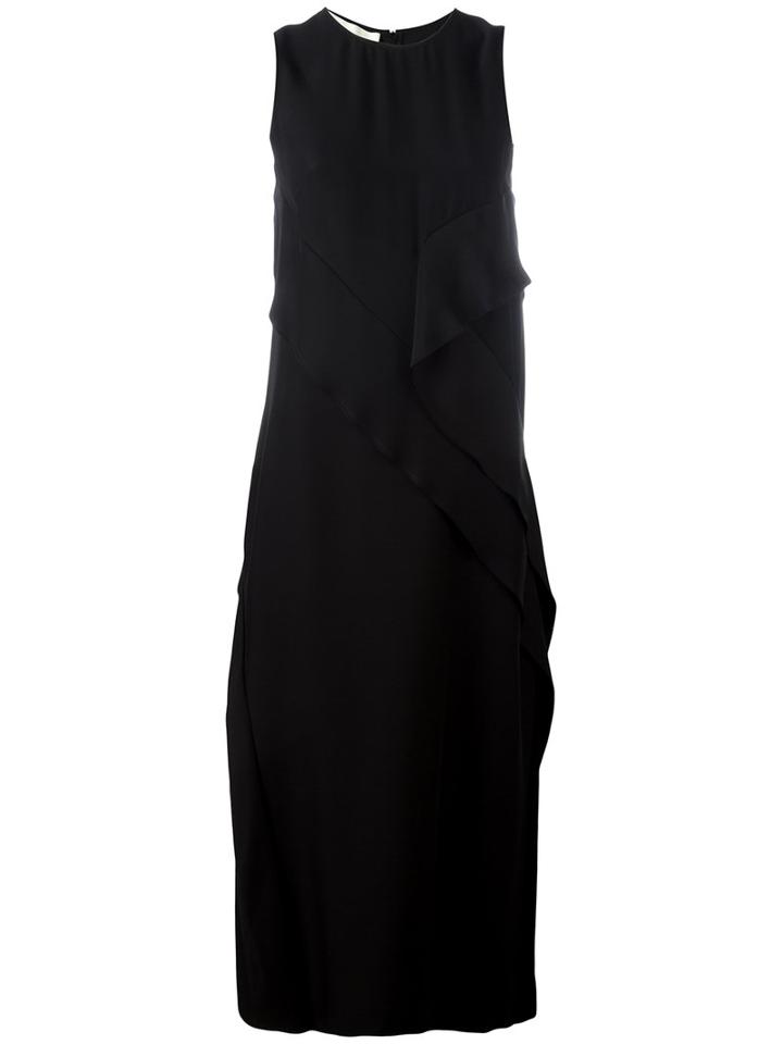 Cédric Charlier - Loosely Layered Dress - Women - Rayon - 44, Women's, Black, Rayon