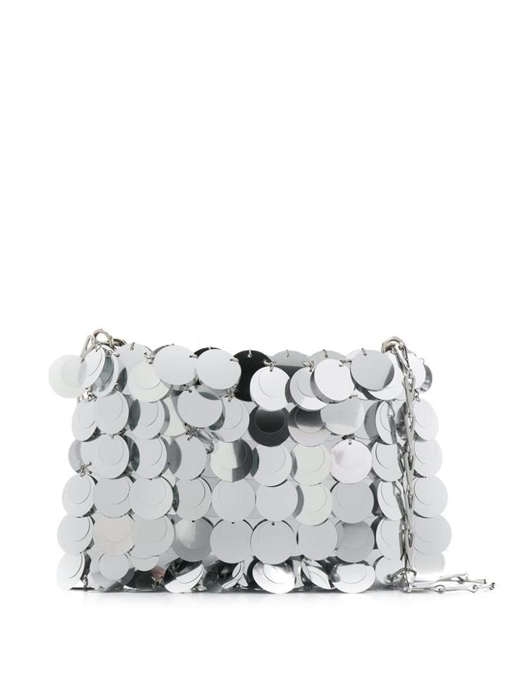 Paco Rabanne Sparkle 1969 Sequin Shoulder Bag - Silver