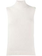 Stefano Mortari Sleeveless Knitted Top - Neutrals