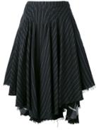 Kenzo Pre-owned Striped Skirt - Black