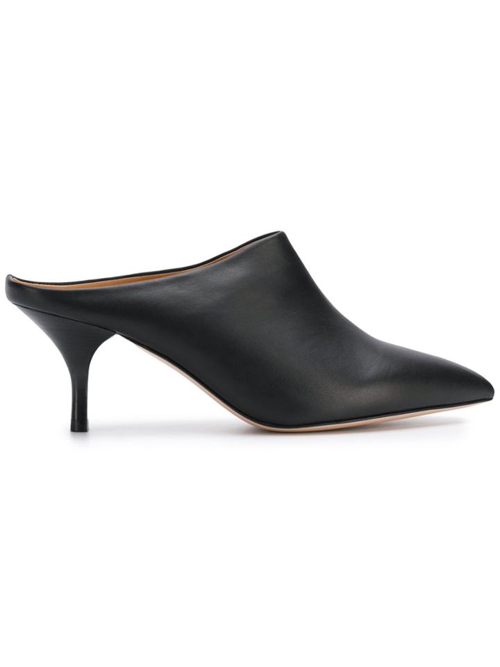 Morobé Heeled Mules - Black