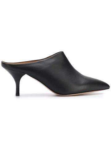 Morobé Heeled Mules - Black