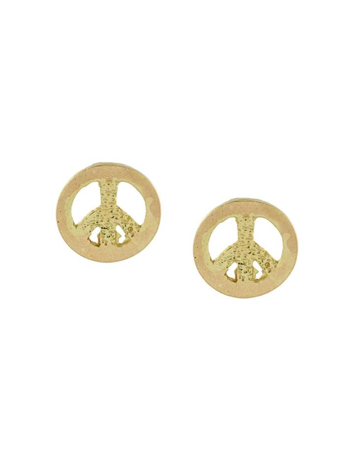 Carolina Bucci 18kt Gold Peace Lucky Charm Earrings - Metallic