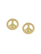 Carolina Bucci 18kt Gold Peace Lucky Charm Earrings - Metallic