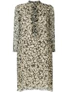 Burberry Vintage Georgette Printed Dress - Nude & Neutrals