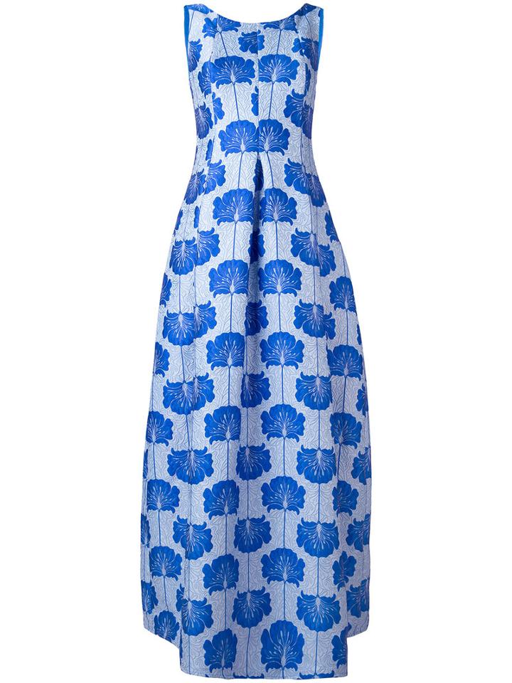 P.a.r.o.s.h. Embroidered Dress, Women's, Size: Xs, Blue, Polyester/polyamide/silk/viscose