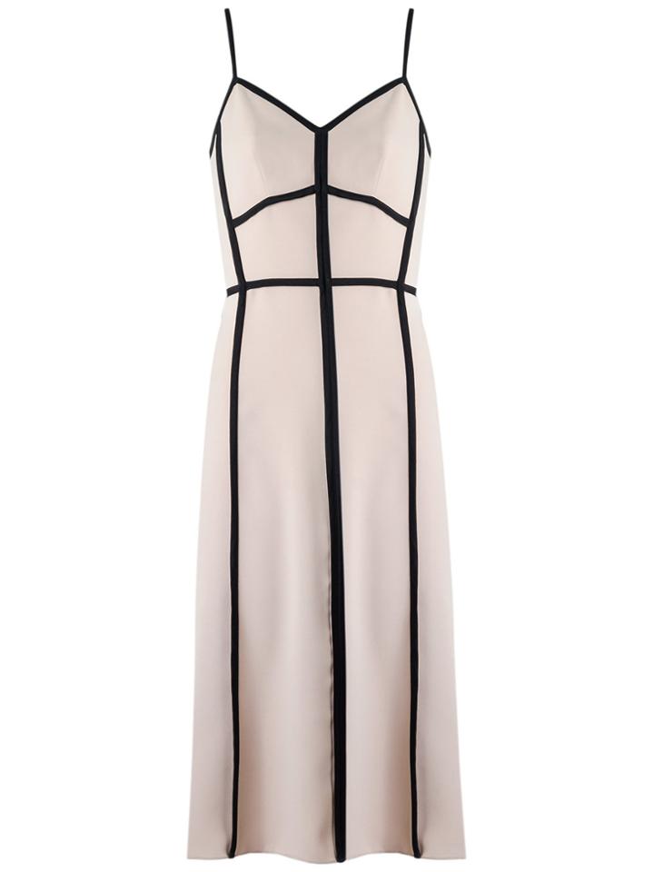 Reinaldo Lourenço Panelled Midi Dress - Nude & Neutrals