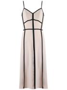 Reinaldo Lourenço Panelled Midi Dress - Nude & Neutrals