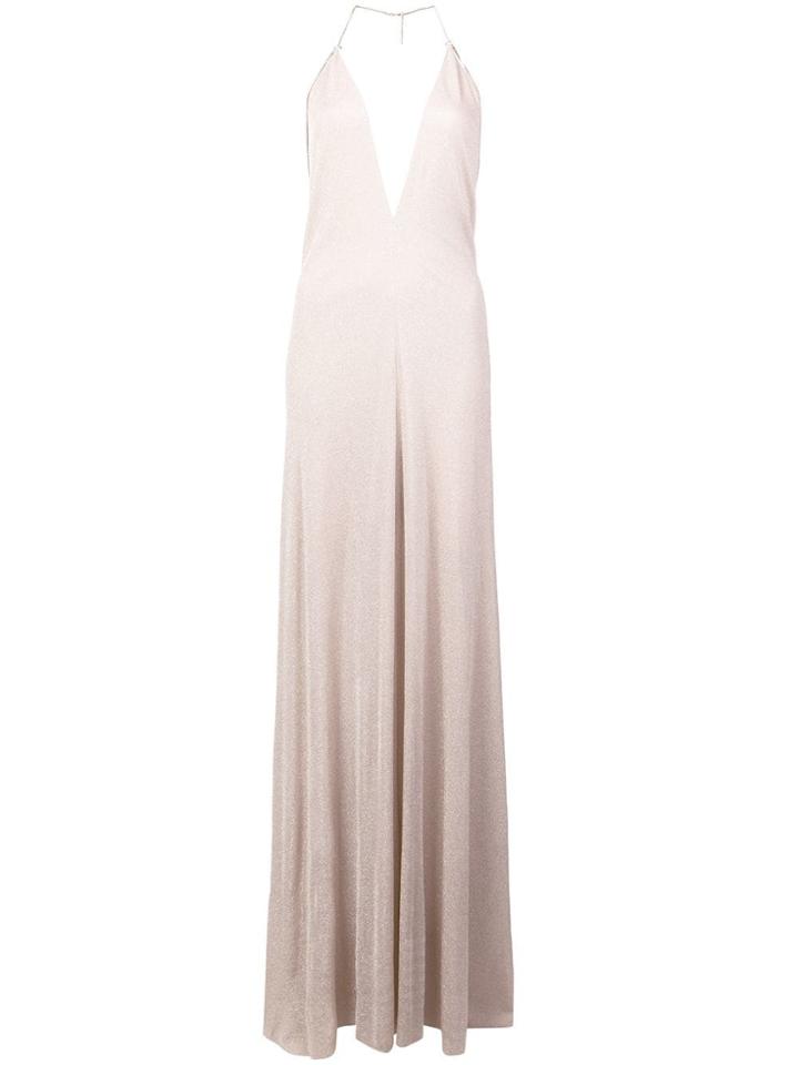 Nina Ricci V-neck Maxi Dress - Neutrals