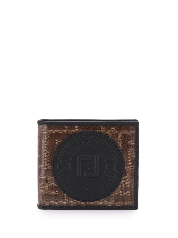 Fendi Ff Monogram Card Holder - Brown