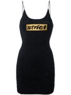 Alexander Wang Strict Embroidered Knit Mini Dress - Black