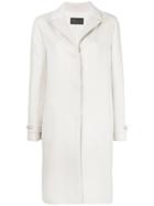 Loro Piana Single Breasted Coat - White