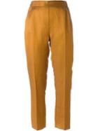 Mm6 Maison Margiela High Waist Pleated Tapered Trousers