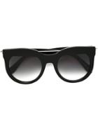 Alexander Mcqueen Round Frame Sunglasses, Adult Unisex, Black, Acetate/metal (other)