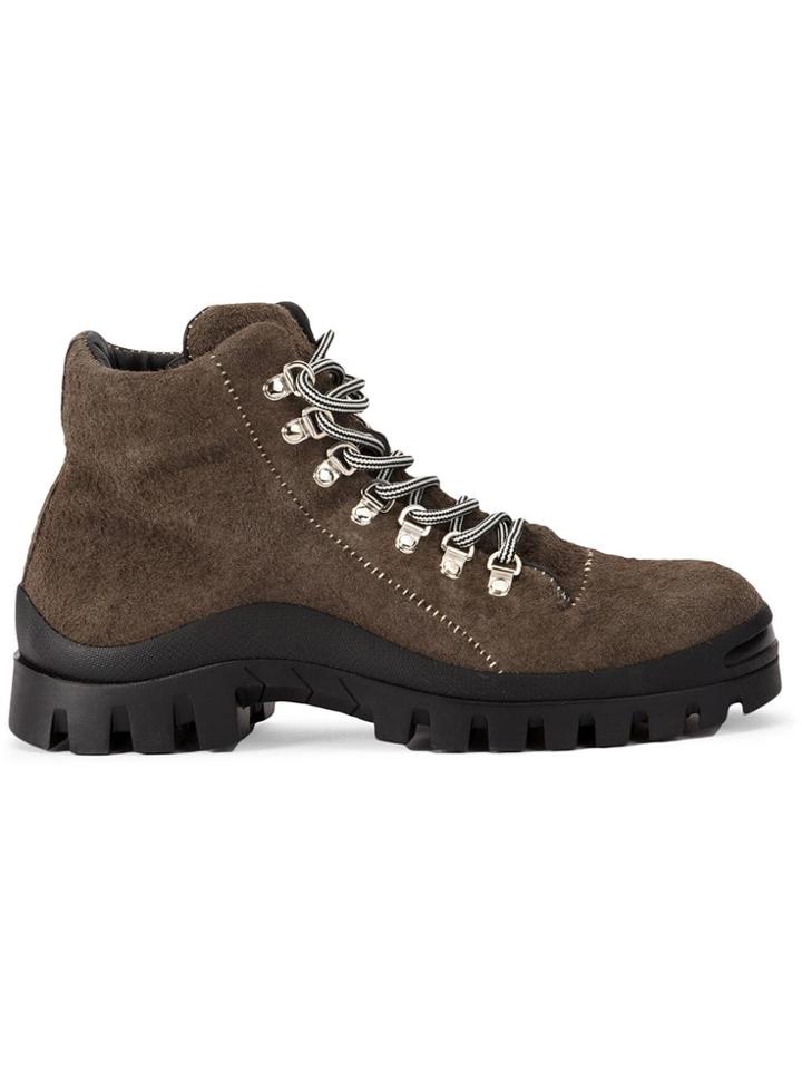 Premiata Lace-up Ankle Boots - Grey