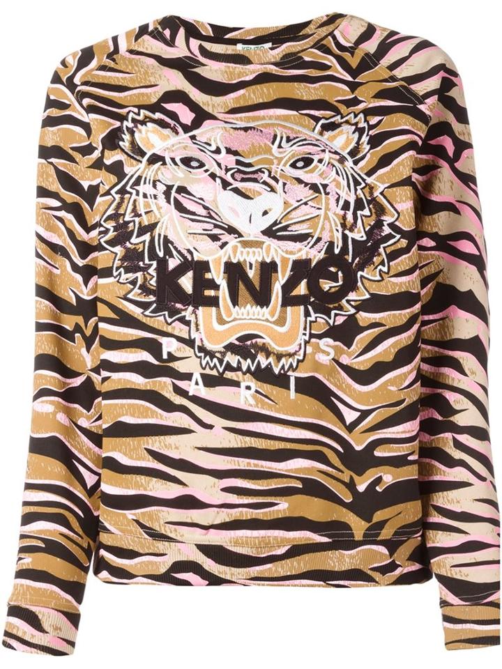 Kenzo 'tiger' Sweatshirt, Women's, Size: Large, Brown, Cotton