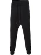 11 By Boris Bidjan Saberi Drop Crotch Sweatpants, Men's, Size: Large, Black, Cotton