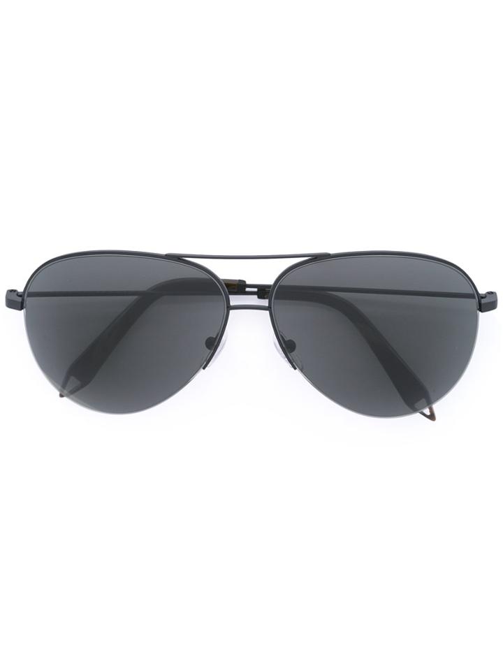 Victoria Beckham Thin Framed Sunglasses - Black
