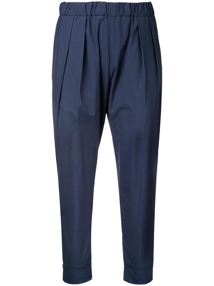 08sircus Track Pants, Women's, Size: 34, Blue, Cotton/linen/flax/polyurethane