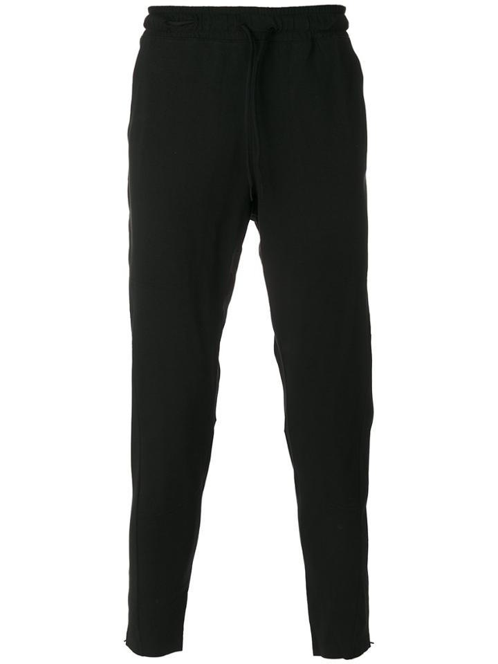 Y-3 Tapered Tracksuit Bottoms - Black