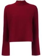 Proenza Schouler Flared Sleeve Jumper, Women's, Size: Small, Red, Elastodiene/cashmere