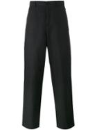 Our Legacy - Wide Leg Linen Trousers - Men - Cotton/linen/flax - 46, Black, Cotton/linen/flax