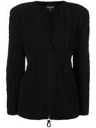 Giorgio Armani Padded Shoulder Jacket - Black