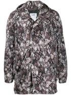 Doublet Camouflage Print Hooded Jacket - Brown