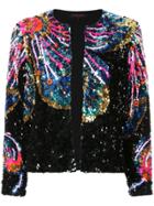 Manish Arora Lower Pattern Sequin Jacket - Black