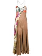 Chloé Floral Scarf Detail Dress - Neutrals